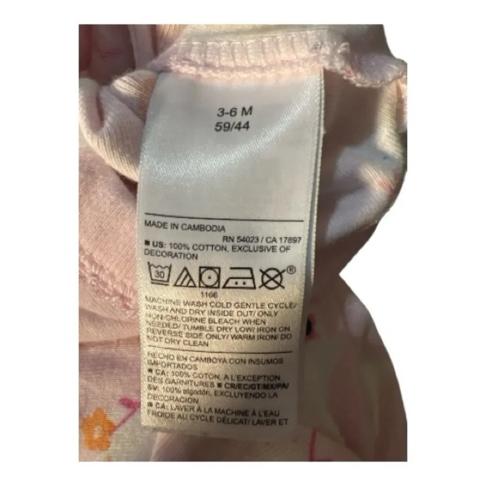 Old Navy Pink Pumpkin and Ghost Print Bodysuit